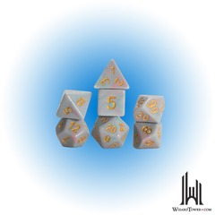 SD - Polyhedral 7-Die Set - Teal Unicorn